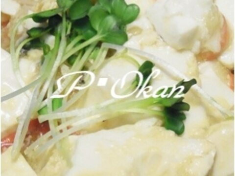 お助けメニュー☆豆腐とカニカマのあんかけ丼